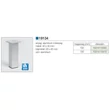 FÉM DESIGN LÁB 19134 40X40X100mm ALUMÍNIUM