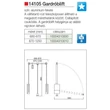 Forest GARDRÓBLIFT 14105.003 870-1250 mm KRÓM-FEKETE - 10004310010
