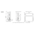 Forest SLIM DUPLAFALÚ FIÓKOLDAL DF-B 500mm FEHÉR - 10006634140