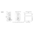 Forest SLIM DUPLAFALÚ FIÓKOLDAL DF-C 500mm FEHÉR - 10006634240