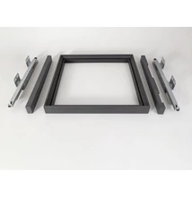 GARDRÓB SZERELVÉNY HOME BOX KOSÁRTARTÓ KERET CSILLAPÍTOTT FIÓKCSÚSZÓVAL 900MM, ACÉLSZÜRKE