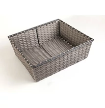 GARDRÓB SZERELVÉNY HOME BOX MŰRATTAN KOSÁR 500MM-ES, 338x150x410MM, ACÉLSZÜRKE
