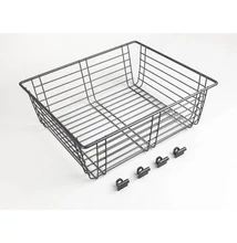 GARDRÓB SZERELVÉNY HOME BOX FÉM RÁCSKOSÁR 500MM-ES, 340x155x383MM, ACÉLSZÜRKE