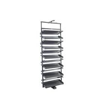 GARDRÓB SZERELVÉNY HOME BOX FORGATHATÓ CIPŐTARTÓ ÁLLVÁNY KERET 705x1913 MM, ACÉLSZÜRKE