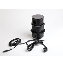 IRODABÚTOR TARTOZÉKOK KONNEKTOR ELOSZTÓ MODULBOX IVH - VEZ. NÉLK. TÖLT.+2x230V+2xUSB+HDMI FEKETE