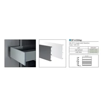 SLIM DUPLAFALÚ FIÓKOLDAL DF-A ELŐLAP BELSŐ FIÓKHOZ 1200 MM FEHÉR