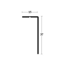 Forest REDŐNY RENDSZER 2792 FELSÖ TAKARÓ PROFIL, BELSŐ 15x37mm   2,6m EZÜST - 10015900060