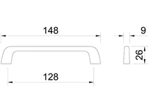 Forest BÚTORFOGANTYÚ 8310-148  128mm SÁRGA - 10007434212