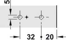 Blum 71B9750 profilajtó pánt fékes közézáródó