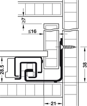 Blum Tandem görgő 560H/6000B