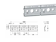 FÜGGESZTŐ SÍN 874 TÖRHETŐ 32x2000mm HORGANYZOTT