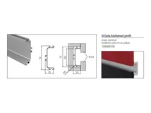 Forest GOLA PROFILRENDSZER KÖZBENSŐ PROFIL 4200x72x25mm ALUMÍNIUM - 10000691100