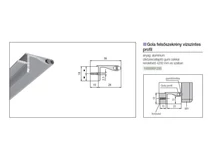 Forest GOLA PROFILRENDSZER FELSŐSZEKRÉNY VÍZSZINTES PROFIL 4200mm ALUMÍNIUM - 10000691200