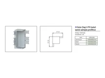 Forest GOLA PROFILRENDSZER 81/G38.A90BN VRN SAROKELEM BELSŐ 90° ALUMÍNIUM - 10000692310