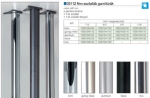 Forest ASZTALLÁB 33112 1100mm átm:60mm GYÖNGY NIKKEL - 10001543110