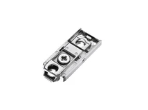 PÁNTALÁTÉT TITUS 700.0LC2.650.00 T-TYPE KLIPPES EGYENES EXCENTERES, 2 mm EUROCSAVARRAL NIKKEL