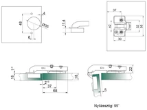 BÚTORPÁNT HOME BOX HB-203 CSILLAPÍTOTT KÖZÉZÁRÓDÓ PILLÉRPÁNT+ALÁTÉT NORMÁL NIKKEL