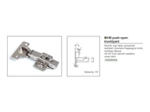 BÚTORPÁNT HOME BOX HB PUSH OPEN RÁÜTŐDŐ RUGÓ NÉLKÜLI EXCENTERES + CLIP-ON 3D PÁNTALÁTÉT NIKKEL