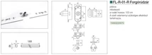 Forest FL BÚTORZÁR FL-R-01-R FORGÓRÚDZÁR +RÚD NIKKEL - 10003220070
