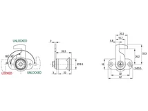 Forest CL BÚTORZÁR 711-CL2 NYELVES BÚTORZÁR 18x42mm NIKKEL - 10003230800