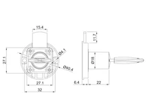 BÚTORZÁR HB LOCKS HB-03 KISFIÓKZÁR KEREK NIKKEL