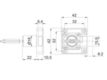 BÚTORZÁR HB LOCKS HB-04 RUGÓS KISFIÓKZÁR NIKKEL