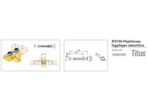 ÖSSZEHÚZÓ TITUS SYS6 RÖGZÍTŐCSAP, FÜGGŐLEGES VÁLASZTÓHOZ 7,5x35mm CINK