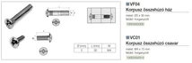 Forest ÖSSZEHÚZÓ VC01 KORPUSZÖSSZEHÚZÓ CSAVAR M4x15mm HORGANYZOTT - 10003302310