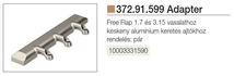 Forest HAFELE FELNYÍLÓ 372.91.599 FREE FLAP és FREE UP ADAPTER KESKENY ALUKERETHEZ KRÓM - 10003331590