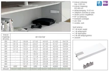 Forest EGYÉB LENYÍLÓ VASALAT LINK C0AL280 CSILLAPÍTOTT 250-480mm; 2,3-5kg-ig FEHÉR-NIKKEL - 10003341030