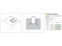 FIÓKKÁVA SZIFONHOZ SZÖGLETES 18mm FEHÉR