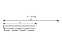 Forest KIHÚZHATÓ VÁLLFATARTÓ 405/A 510-820 mm ALUMÍNIUM - 10004320500
