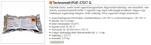 Forest ÖMLEDÉKRAGASZTÓ TECHNOMELT PUR 270/7 G 0,75kg ÁTTETSZŐ - 10005290016