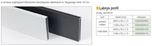 Forest LABRYS PROFILRENDSZER VÁGOTT PROFIL 32/PL.0154 1198x50x7,5mm FEHÉR FESTETT MATT - 10005504110