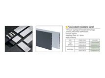 FIÓKRENDEZŐ MODULÁRIS PANEL H=90mm 2000mm ANTRACIT