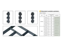 FIÓKRENDEZŐ MODULÁRIS SAROKELEM H=90/2 ANTRACIT