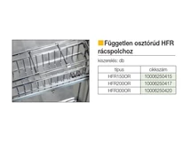 BELSŐ FÉMRÁCS FÜGGETLEN OSZTÓRÚD HFR150OR RÁCSPOLCHOZ KRÓM