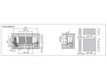 FDS DUPLAFALÚ FÉM FIÓKOLDAL FDS-CLASSIC A 300mm H84 40kg ANTRACIT