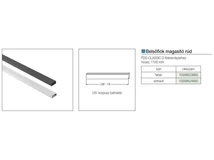 FDS DUPLAFALÚ FÉM FIÓKOLDAL FDS-CLASSIC ELŐLAP MAGASÍTÓ RÚD BELSŐ FIÓKHOZ 1100 mm ANTRACIT