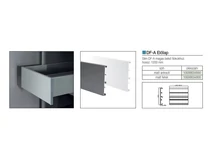 SLIM DUPLAFALÚ FIÓKOLDAL DF-A ELŐLAP BELSŐ FIÓKHOZ 1200 MM FEHÉR