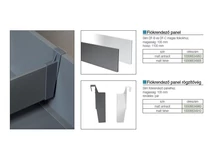 SLIM DUPLAFALÚ FIÓKOLDAL DF-B/DF-C FIÓKRENDEZŐ PANEL H=105mm, 1100mm ANTRACIT