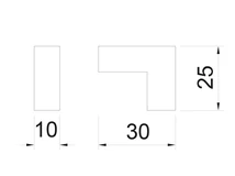 BÚTORFOGANTYÚ ART 130 GOMB 10x30x25 mm NIKKEL