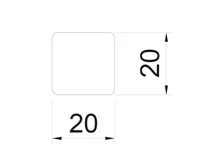 BÚTORFOGANTYÚ ART 330 GOMB 20x20x20 mm KRÓM