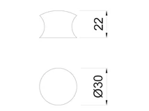 BÚTORFOGANTYÚ WPO880 GOMB - 30mm NIKKEL