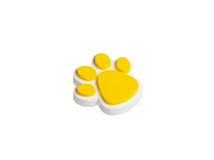 BÚTORFOGANTYÚ 76184 MANCS ALAKÚ GYEREKFOGANTYÚ GOMB SÁRGA