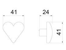 BÚTORFOGANTYÚ 76079 SZÍV ALAKÚ GYEREKFOGANTYÚ GOMB RÓZSASZÍN