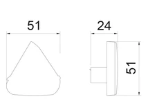 BÚTORFOGANTYÚ 76087 VITORLÁS GYEREKFOGANTYÚ GOMB KÉK-PIROS-FEHÉR