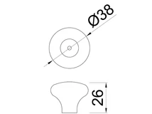 Forest BÚTORFOGANTYÚ E039-26 ÁTM.38 BARNA VIRÁG - 10007652025