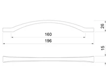 BÚTORFOGANTYÚ A030-160 MATT KRÓM