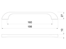 BÚTORFOGANTYÚ A032-160 FEKETE
